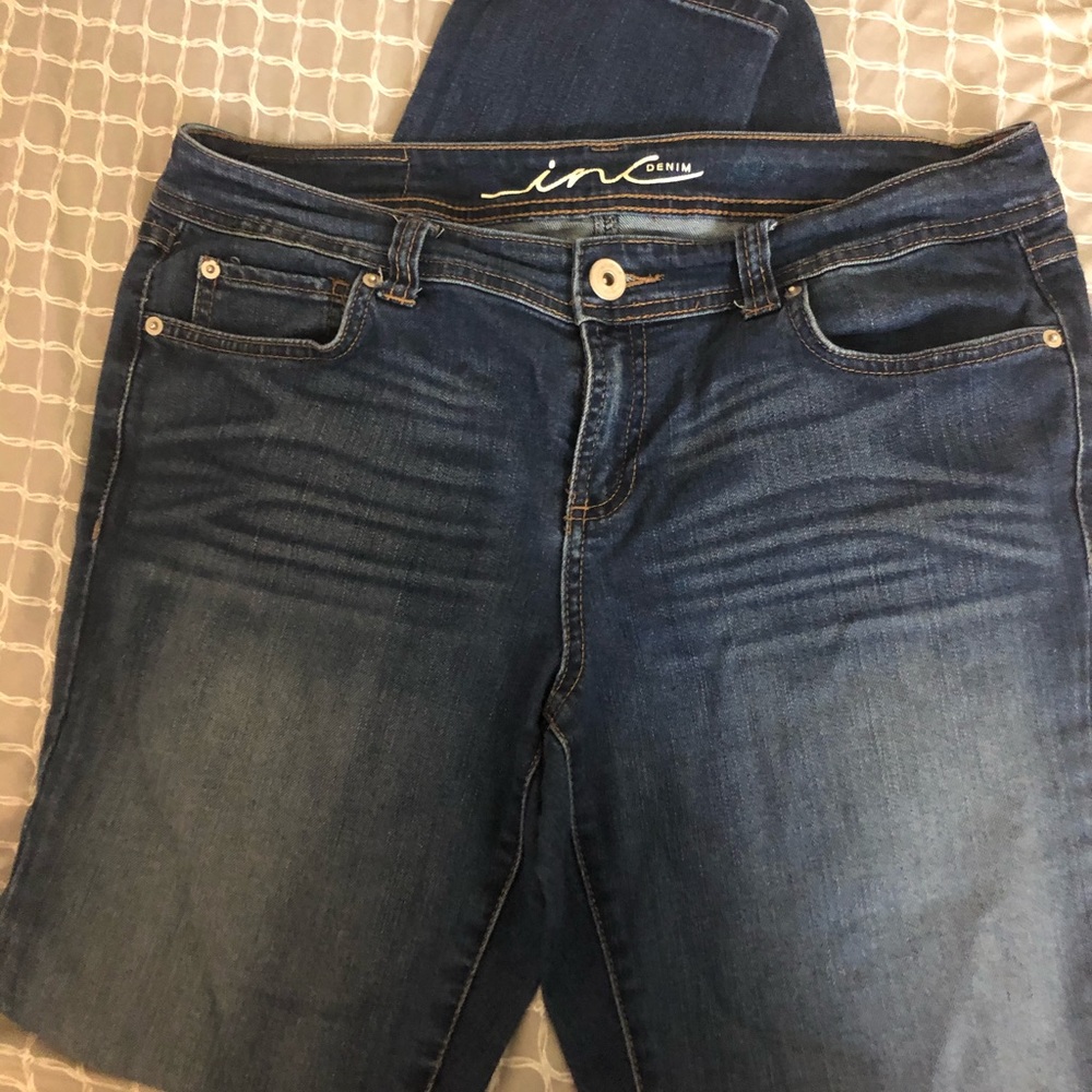 Inc, slim fit straight leg jean size 10